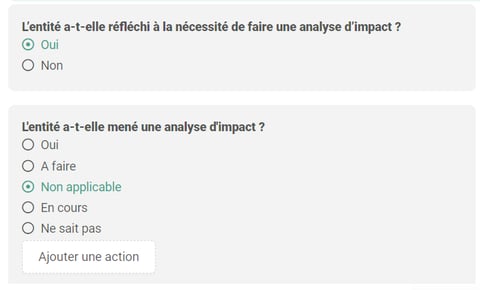 Analyses dimpact - Depuis module Traitements